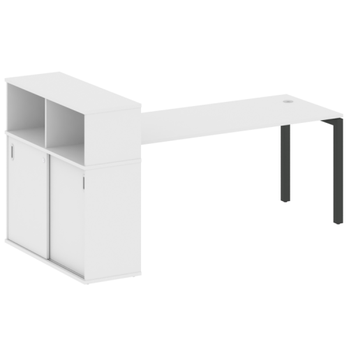 Стол офисный с шкафом-купе на П-обр. м/к Metal System Quattro 50БП.РС-СШК-3.5 фото 15 Стол офисный с шкафом-купе на П-обр. м/к Metal System Quattro 50БП.РС-СШК-3.5 фото 15