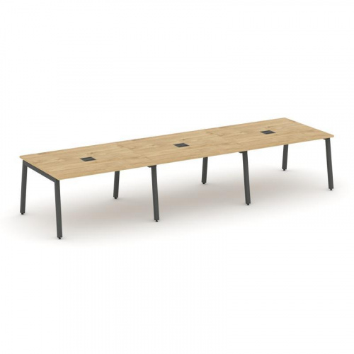 Style Project Стол переговорный SN-5A.SPRG-054 Акация Лорка/Металл Белый 4740*1180*750 фото 27