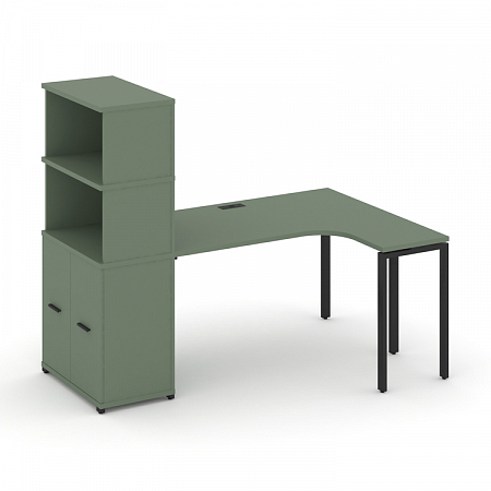 Стол эргономичный с опорным распашным шкафом Concept CN.SA-215(R)