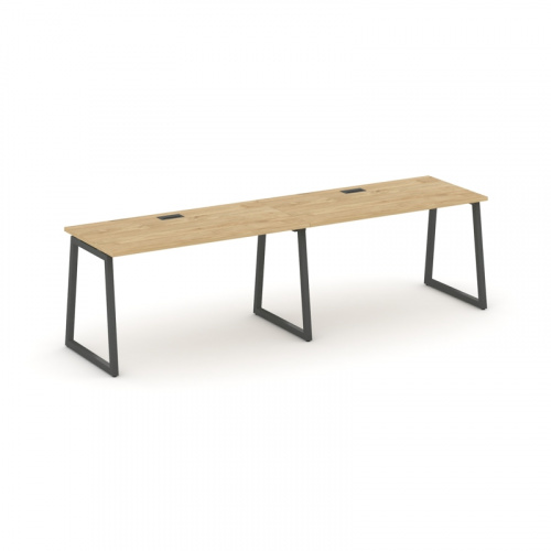 Style Project Рабочая станция 1 сторон. SN-4T1.ORS-012 Акация Лорка/Металл Антрацит/Заглушка Пластик фото 11