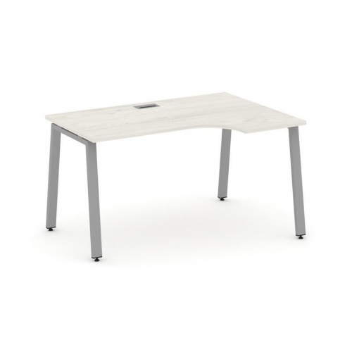 Style Project Стол рабочий эргоном. SN-6A.SPA-021(R) Белый/Металл Антрацит 1380*800/980*750 фото 13