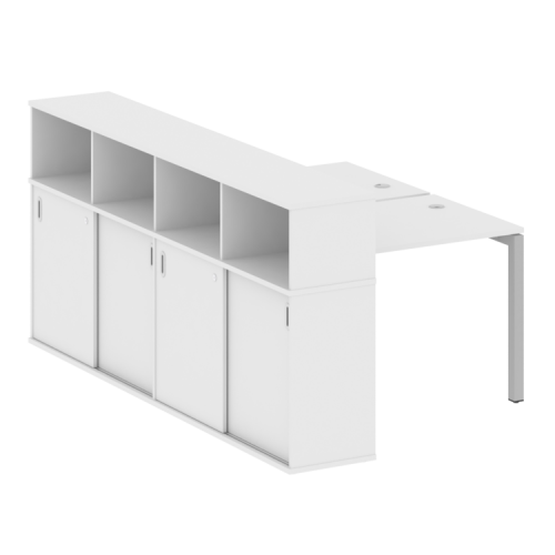 Бенч-система с шкафом-купе на П-обр. м/к Metal System Quattro 50БП.РС-СШК-4.1 фото 7 Бенч-система с шкафом-купе на П-обр. м/к Metal System Quattro 50БП.РС-СШК-4.1 фото 7