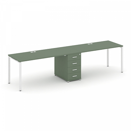 Бенч-система на 2 места с 1 опорной тумбой Concept CN.ORS-403