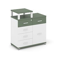 Тумба приставная с 5 ящиками Concept CN.TSP-017 W