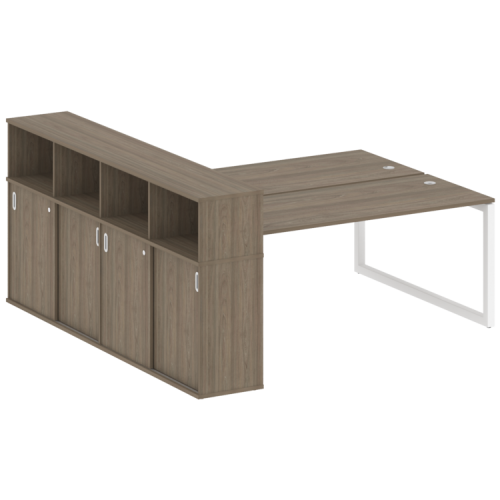 Бенч-система с шкафом-купе на О-обр. м/к Metal System Quattro 50БО.РС-СШК-4.5 фото 3