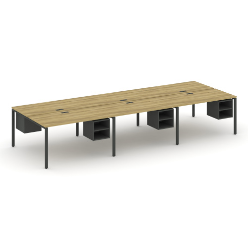 Бенч-система на 6 мест с подвесными тумбами Concept CN.DRS-148 фото 4 Бенч-система на 6 мест с подвесными тумбами Concept CN.DRS-148 фото 4