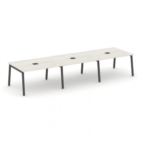 Style Project Стол переговорный SN-5A.SPRG-054 Акация Лорка/Металл Белый 4740*1180*750 фото 21