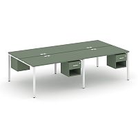 Бенч-система на 4 места с подвесными тумбами Concept CN.DRS-140