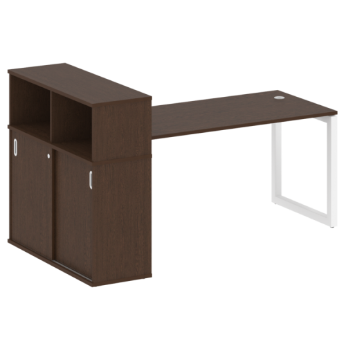 Стол офисный с шкафом-купе на О-обр. м/к Metal System Quattro 50БО.РС-СШК-3.4 фото 10 Стол офисный с шкафом-купе на О-обр. м/к Metal System Quattro 50БО.РС-СШК-3.4 фото 10