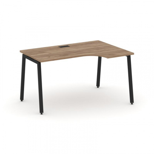 Style Project Стол рабочий эргоном. SN-4A.SPA-012(R) Дуб Табак/Металл Антрацит 1580*700/980*750 фото 12