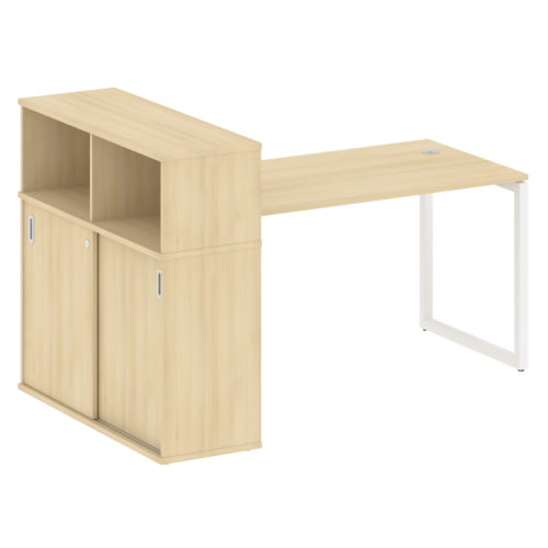 Стол офисный с шкафом-купе на О-обр. м/к Metal System Quattro 40БО.РС-СШК-3.3 фото 15 Стол офисный с шкафом-купе на О-обр. м/к Metal System Quattro 40БО.РС-СШК-3.3 фото 15