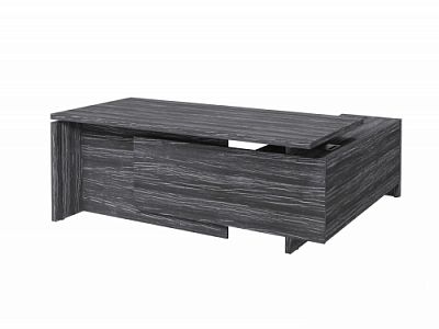 Стол с опорной тумбой FB-119R.DD Древесина Графит