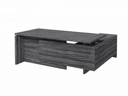 Стол с опорной тумбой FB-119R.DD Древесина Графит