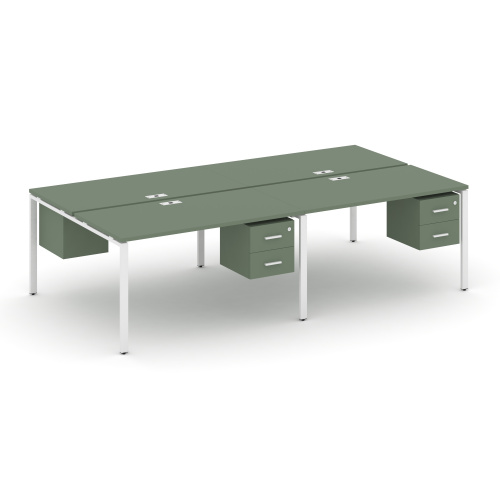 Бенч-система на 4 места с подвесными тумбами Concept CN.DRS-134 Бенч-система на 4 места с подвесными тумбами Concept CN.DRS-134