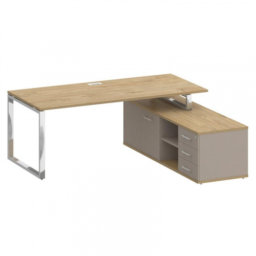 Стол руководителя с опорной греденцией Shift SK.SRG-200 (R)