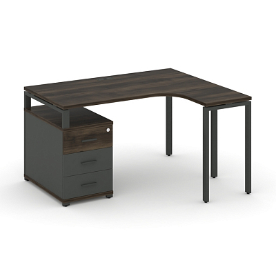 Стол эргономичный с опорной тумбой Концепт CN.SA-303(R)