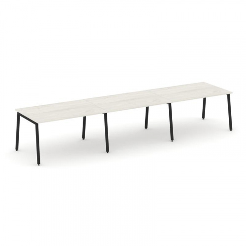 Style Project Стол переговорный SN-4A.SPRG-023.3 Тиквуд Светлый/Металл Антрацит 4410*980*750 фото 3 Style Project Стол переговорный SN-4A.SPRG-023.3 Тиквуд Светлый/Металл Антрацит 4410*980*750 фото 3