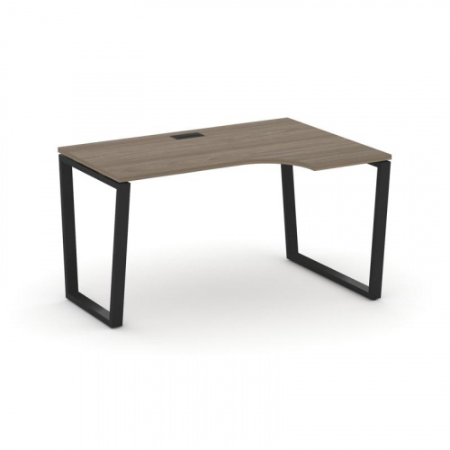 Style Project Стол рабочий эргоном. SN-6T2.SPA-001(R) Акация Лорка/Металл Антрацит/Заглушка Пластик фото 8