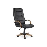 Кресло руководителя Идра (Дерево D8) (Экокожа)