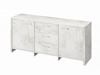 Тумба трехсекционная FI-13-01.D Хромикс белый