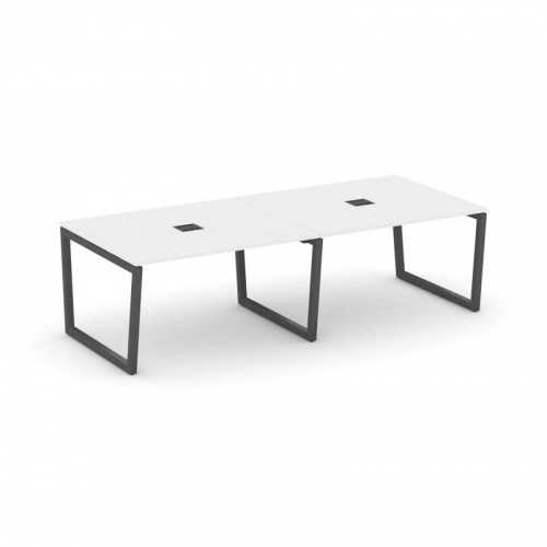 Style Project Стол переговорный SN-5T2.SPRG-043 Акация Лорка/Металл Антрацит/Заглушка Металл Антраци фото 26