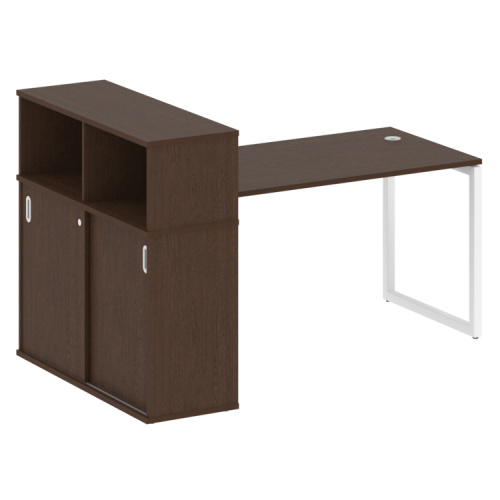 Стол офисный с шкафом-купе на О-обр. м/к Metal System Quattro 40БО.РС-СШК-3.3 фото 5 Стол офисный с шкафом-купе на О-обр. м/к Metal System Quattro 40БО.РС-СШК-3.3 фото 5