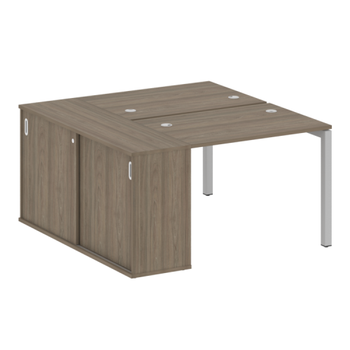 Бенч-система с шкафом-купе на П-обр. м/к Metal System Quattro 50БП.РС-СШК-1.1 фото 2