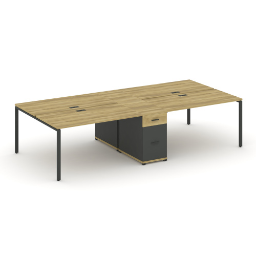 Бенч-система на 4 места с 1 опорной тумбой Concept CN.DRS-421 фото 4 Бенч-система на 4 места с 1 опорной тумбой Concept CN.DRS-421 фото 4