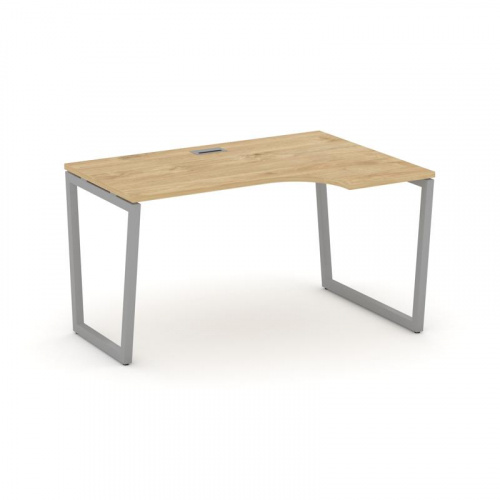 Style Project Стол рабочий эргоном. SN-4T2.SPA-001(R) Акация Лорка/Металл Антрацит/Заглушка Пластик фото 2