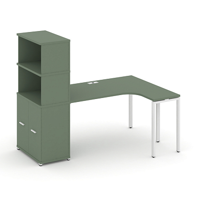 Стол эргономичный с опорным распашным шкафом Concept CN.SA-216(L)