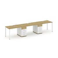 Бенч-система на 3 места с 2 опорными тумбами Concept CN.ORS-433