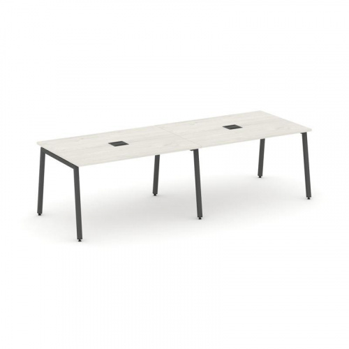 Style Project Стол переговорный SN-4A.SPRG-012 Дуб Наварра/Металл Белый 2360*980*750 фото 23