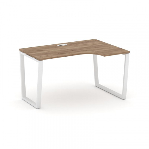 Style Project Стол рабочий эргоном. SN-6T2.SPA-001(R) Акация Лорка/Металл Антрацит/Заглушка Пластик фото 11