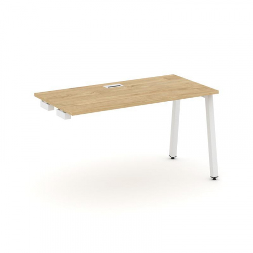 Style Project Стол-приставка к опор. элем. SN-5A.OPRS-014 Дуб Наварра/Металл Белый 1580*700*750 фото 18