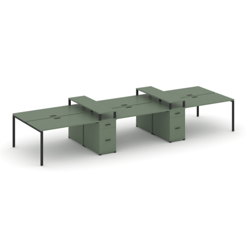 Бенч-система на 6 мест с 2 опорными тумбами Concept CN.DRS-472 Бенч-система на 6 мест с 2 опорными тумбами Concept CN.DRS-472