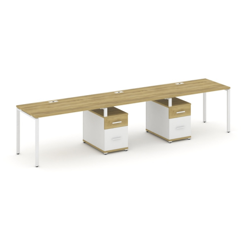 Бенч-система на 3 места с 2 опорными тумбами Concept CN.ORS-338 фото 11