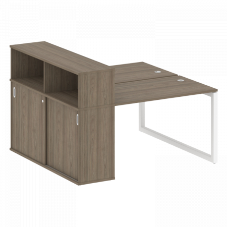 Бенч-система с шкафом-купе на О-обр. м/к Metal System Quattro 50БО.РС-СШК-2.2